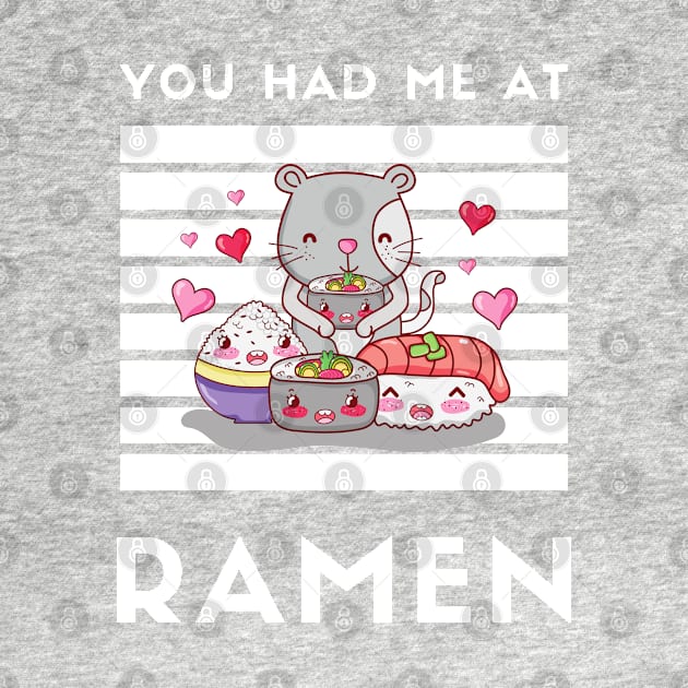 You Had Me At Ramen - Japanese Ramen Noodles Bowl - Funny Ramen Noodles Bowl Kawaii Gift - Ramen Noodles Japanese Noodle Soup Bowl Food Gifts noodles by Famgift